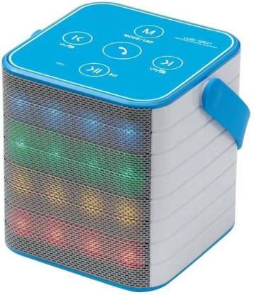 CRETO Latest Model Super High Bass Super High Sound Multicolor Led Light On Front Fm Radio Support Bluetooth, Aux, Pendrive, Memory Card., Headphone Out, Wireless Autodyne , Phone Call Bluetooth Speaker