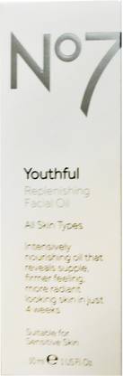 No7 Youthful Replenishing Facial Oil