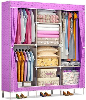 Flipkart Perfect Homes Studio 2 Door Polyester Collapsible Wardrobe