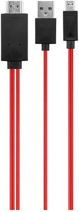 VibeX HDMI Cable 2 m Copper Braiding, Metal Braided ® Mobile to Tv Cable Micro USB to HDMI Cable MHL to HDMI 1080P HDTV Adapter Cable Cord for Samsung Galaxy Galaxy S5/S4/S3/Note 3 Galaxy Tab 3 8.0, Tab 3 10.1, Tab Pro, Galaxy Note 8