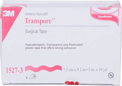 3M Transpore™ 1527-3, 3 inch x 10 yard, Box of 4 First Aid Tape