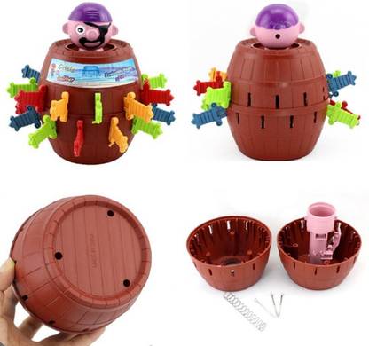 SANYAL Pirate Barrel Tricky Piggy Bank Safe Bank Toy Lucky Stab Pop Up Game with Breath-taking Curiosity and Interest