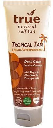 True Natural Tropical Tan Organic Self Tanning Lotion