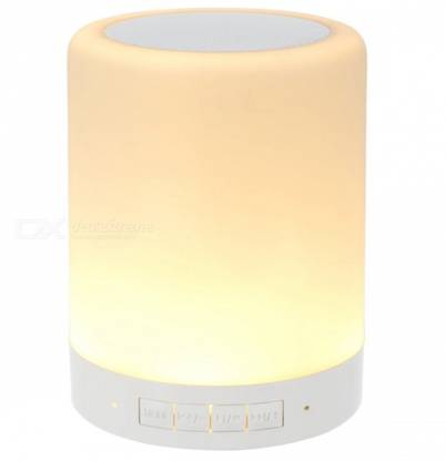 Mindmaker Mind maker Table Lamp Night Light Bluetooth Speakers Portable Wireless Music Speaker Smart Touch Sensor Bedside Lamps RGB Color Changing with Metal Handle TF Card/AUX-IN 56 W Bluetooth Speaker