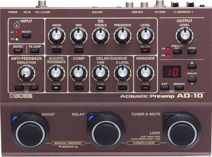 BOSS AD-10 Acoustic Preamp Guitar Processor