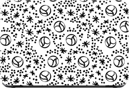 Flipkart SmartBuy circle dots pattern Premium LG Vinyl (matte) Reusable Laptop Skin Compatible for 14.1 inch