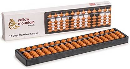 Generic Classic Abacus, Soroban Calculator, 10.5 Inches, 17 Column