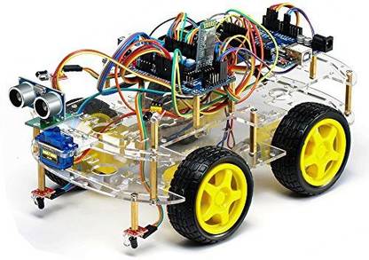 Generic Viun 4Wd Bluetooth Module Arduino Robot Uno Project Smart Car Kit Smart Programmable Robot