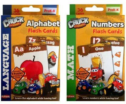 PLAYSKOOL Tonka Chuck And Friends Flash Cards Abc'S And Numbers