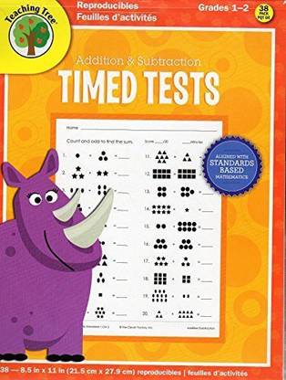 Teaching Tree Addition And Subtraction Timed Test - Reproducible Workbook - Grades 1-2