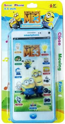 HickoryDickoryBox Minions Smart Phone Color May Vary (Camera , song , lighting Ring , SMS, Digital Music , Volume up & Volume down, pink, Blue)