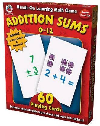 FRANK SCHAFFER Publications Addition Sums 0-12 K+ Hands-On Learning Math Games