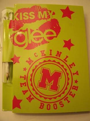 Generic Glee Mini Notebook With Pen ~ Kiss My Glee (Green)