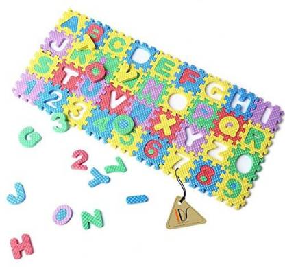 I-D-S 36pcs 0-9 Number A-Z Letters Puzzle Mat Alphabet Puzzle Foam for Toddlers Kids Toys