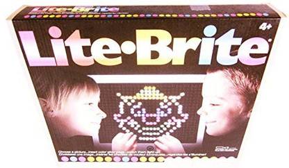 Generic Lite-Brite Magic Screen Set Pegs Templates Storage Tray Light Bright Box For Ages 4+