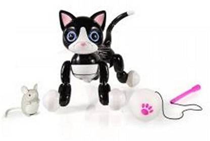 SPIN MASTER Exclusive Zoomer Kitty, Interactive Cat With Nibbles Mouse
