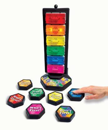 Generic Who'S First? Wireless Game Buzzer System W/ Light Tower, 6 Buttons