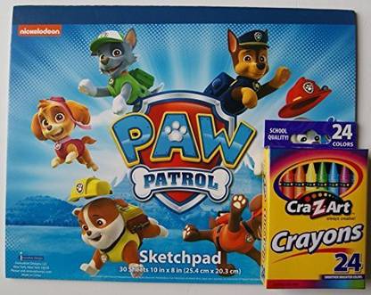 PAW PATROL Sketch Pad And Crayon Set