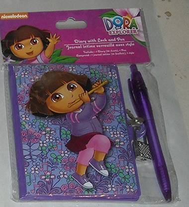 Generic Dora The Explorer Diary With Lock And Pen