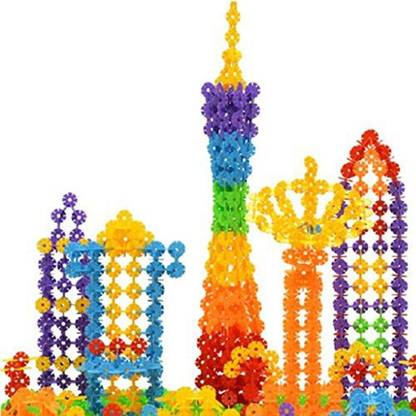 Generic Suie 300Pcs Creative Snowflake Building Blocks Educational Toys For Kid Baby
