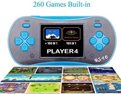 QINGSHE 2.5" Lcd Classic Portable Handheld Game Console With Speaker 260 In 1 Games