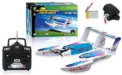 Generic 26" Rtf Hydroglider 4Ch Rc 3-In-1 Boat Plane Vehicle Hydrofoam With Balance Charger - Blue