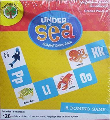 Teaching Tree Under The Sea - Alphabet Domino Educational Game - Grades Pre-K - Kindergarten