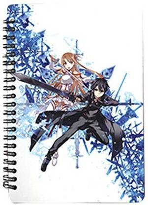 Generic Great Eastern Entertainment Sword Art Online Kirito & Asuna Spiral Notebook