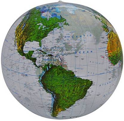 Jet Creations 16" Topographic Clear Globe Inflatable Toy