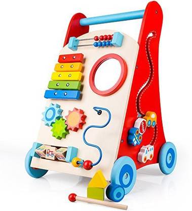 Generic Wooden Baby Walker Toddler Toys For 1 Year Old, Push And Pull Toy Learning Walking Toys