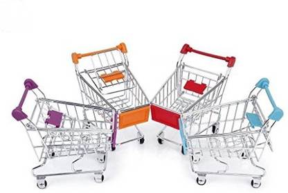 BARGAIN HOUSE Mini Trolley Parrot Parakeet Training Toy Mini Shopping Cart Funny Parrot Toy Bird Cat Mini Supermarket Shopping