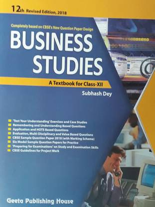 BUSINESS STUDIES A TEXTBOOK FOR CLASS-XII