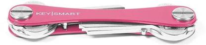 KEY SMART Extended Compact Key Holder and Keychain Organizer - Pink (Holds Up to 2-8 Keys) Key Chain