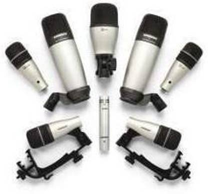 SAMSON DK8 - 7 Piece Drum Mic Set W/ Case (3) Q Tom, (1) Q Snare, (1) Q Kick, (1) CO2H, (2) CO2 Microphone