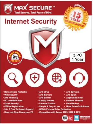 Max Secure Internet Security 3.0 User 1 Year