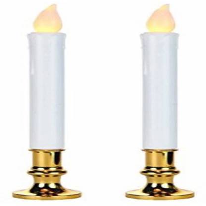 WOW! White Flame less LED Taper Candles Candle