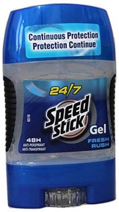 SPEED STICK 24/7 Gel Fresh Rush Deodorant Gel  -  For Men