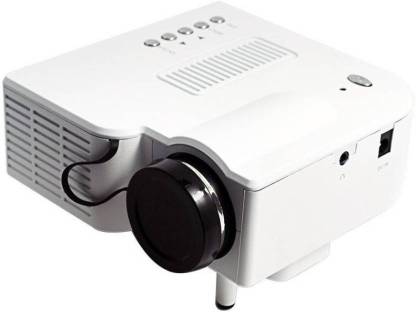 MEZIRE ® Mini Home Cinema Theater Portable Projector  (White) (2200 lm) Portable Projector
