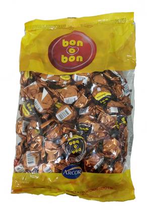 Arcor Bon o Bon Imported Chocolate, Pack of 67 pcs Individually Wrapped Layered Wafer & Milk Chocolate, 1kg (Chocolate) Truffles