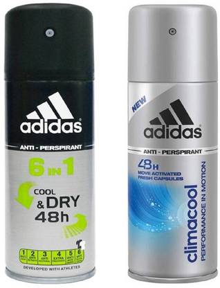ADIDAS Cool & Dry & Climacool Deodorant Spray  -  For Men