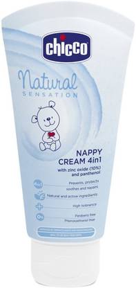 Chicco 4 in1 Natural Sensation Nappy Cream (Blue, 100ml)