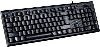 Intex corona plus Wired USB Standard Desktop Keyboard Compatible with Desktop, Laptop, Mac