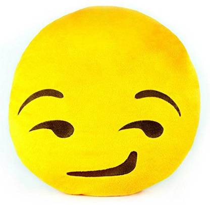 CHORDS Smirking Smiley Emoticon Stickable Plush Soft Toy Cushion 20CM  - 3 cm