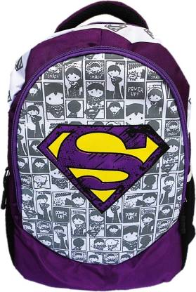 Marvel Comic Backpack Book Bag Tote Full Size 16" Multi Color School collage