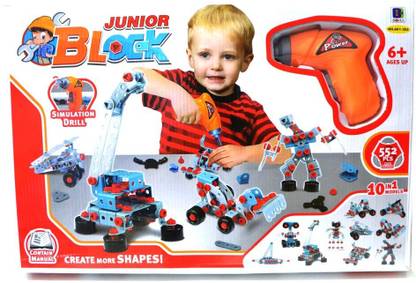 Bubble Hut Builder Junior Block Mechanical Game Set For Kids