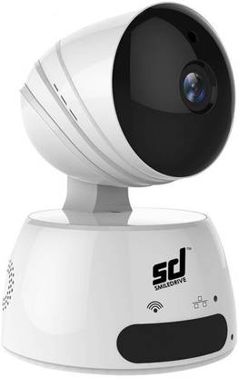 Smiledrive Sublime HD Pan Tilt Zoom Wifi Wireless IP CCTV Security Camera-1080p, Night Vision, 2 way talk, Motion-Detection with 128GB MicroSD card slot Smart Security Camera