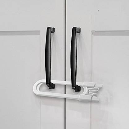 Aeoss Cabinet Locks For Child Safety | Baby Proof Your Kitchen, Bathroom, and Storage Doors | Childproof Safety Locks For Knobs and Handles | Easy Install (Set of 6) Child Safety Slide Lock