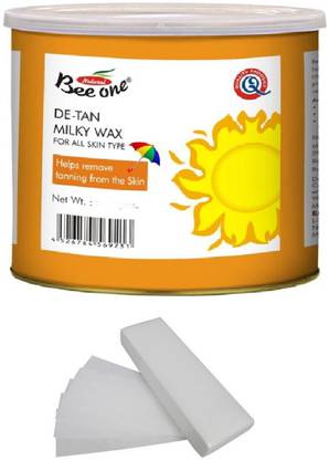 GoodsBazaar Beeone De-Tan Milky Wax with 50 Waxing Strips (220 gm) Wax