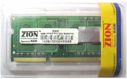Zion ram FGMMZS0177/2GB DDR3 2 GB PC (DIMM-ZSPZ16002048)