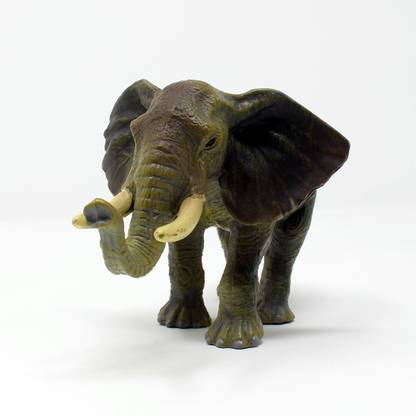 Tootpado 7 Inch Elephant Toy Animal Figure - (TNGb124) - Big Realistically Detailed Toys